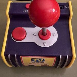 Classic Gaming Console with Red Joystick